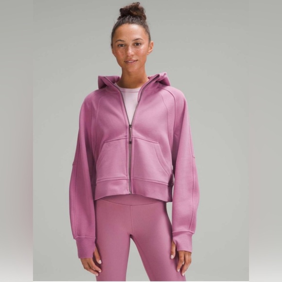 NWT Lululemon Scuba Oversized Full-Zip Hoodie in Velvet Dust - Picture 1 of 8